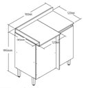 Ver imagem 4 de Balcão para Cozinha 1 Porta Maldivas 