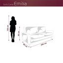 Ver imagem 5 de Sofá Cama Premium 3 Lugares 1,90 Larg Emilia Matrix