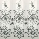 Ver imagem 1 de Cortina Voil Bordado com Forro 100% Blackout 4,00 M X 2,50 M Vitti Ambientes Cinza