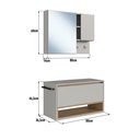 Ver imagem 6 de Conjunto Banheiro Suspenso 80cm e Espelheira Mel/arenas Cj8060