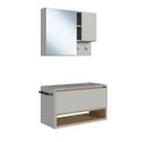 Ver imagem 4 de Conjunto Banheiro Suspenso 80cm e Espelheira Mel/arenas Cj8060