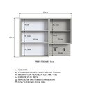 Ver mais imagens de Conjunto Banheiro Suspenso 80cm e Espelheira Mel/arenas Cj8060