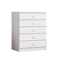 Ver imagem 2 de Cômoda Infantil Bala de Menta 5 Gavetas Branco - Móveis Henn