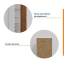 Ver imagem 7 de Guarda Roupa 1 Porta 6 Prateleiras Hera CabeCasa MadeiraOriginals