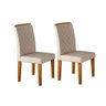 Cadeira Sala de Jantar Jade Kit 2 Un Imbuia/veludo Creme - Rufato - 1