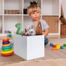 Caixa Organizadora para Guardar Brinquedo Branco Fate Jm Móveis - 1