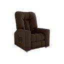 Ver imagem 1 de Cadeira Polly do Papai e do Vovô para Descanso - Reclinável - Suede - Sv Decor:marrom