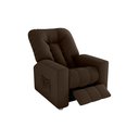 Ver imagem 3 de Cadeira Polly do Papai e do Vovô para Descanso - Reclinável - Suede - Sv Decor:marrom