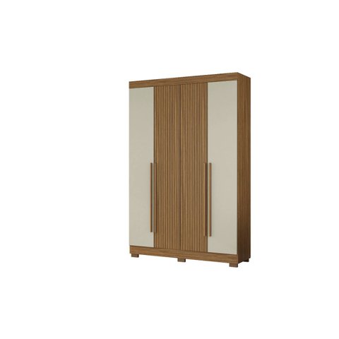Roupeiro de Solteiro 153cm 4 Portas 02 Gavetas - Atacama/areia Aramóveis