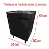 Gabinete Black para Lavanderia 61cm com Tanque 46l de Inox - 2