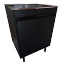 Ver imagem 1 de Gabinete Black para Lavanderia 61cm com Tanque 46l de Inox