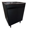 Gabinete Black para Lavanderia 61cm com Tanque 46l de Inox - 1