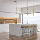 Ver imagem 3 de Pendente Tubo Cilíndrico 30cm Bancada Mesa Cozinha Gourmet MOON