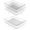 Ver imagem 4 de Kit 4 Organizadores De Geladeira Clear Fresh Porta Frutas Legumes E Porta Frios OU