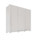 Ver imagem 2 de Guarda-Roupa Casal 3 Portas de Correr 185cm Multimóveis Branco