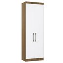 Ver imagem 1 de Guarda Roupa Modulado 79cm com 2 Portas Delphi Avelã/branco L01 - Mpozenato