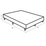 Base Box Queen Reforçada Itália 37x158x198cm Arte Cúbica - 3