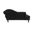 Ver imagem 6 de Recamier Decorativo Divã Amsterdã 147cm Lado Esquerdo Couro Preto