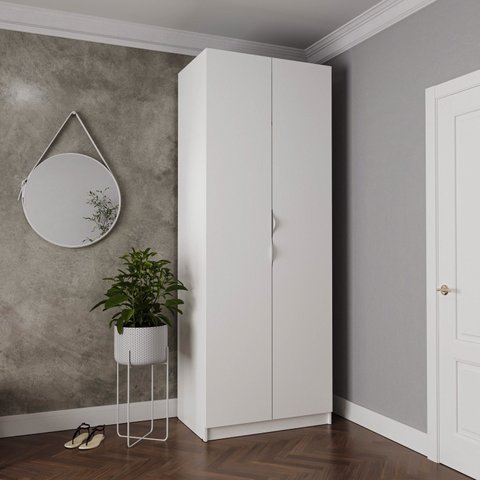 Guarda-roupa 2 Portas com Cabideiro e 2 Gavetas Hera CabeCasa MadeiraOriginals