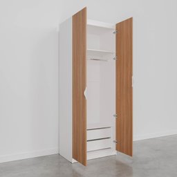 Guarda-Roupa 2 Portas com Cabideiro e 2 Gavetas Hera CabeCasa MadeiraMadeira - 10