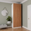 Ver imagem 1 de Guarda-Roupa Planejado 2 Portas com Cabideiro e 2 Gavetas Hera CabeCasa MadeiraOriginals Louro/Algodão