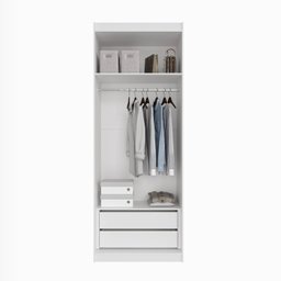 Guarda-Roupa 2 Portas com Cabideiro e 2 Gavetas Hera CabeCasa MadeiraMadeira - 18