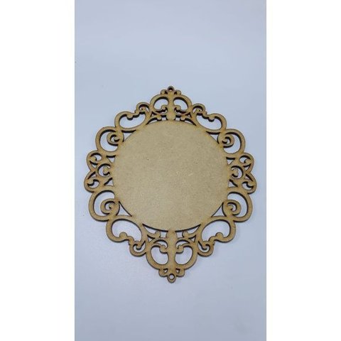 Base Moldura Arabesco Plaquinha Mdf - 10 Unidades