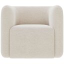 Ver imagem 3 de Poltrona Decorativa para Sala de Estar Fixa Living Peônia K01 Bouclê Creme - Lyam Decor