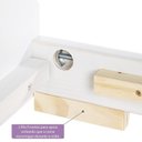 Ver imagem 4 de Cama Auxiliar Laca Prime Ii Casatema MadeiraOriginals Branco
