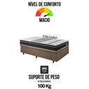 Ver imagem 7 de Base Box Baú 88x188 Linho Marrom com Colchão Gransleep Molas Verticoil