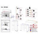 Ver imagem 4 de Quarto de Bebê Completo com Berço Americano 3 em 1 Colchão Teddy Multimóveis Mp4668 Branco/off