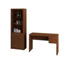 Ver imagem 2 de Escritório com Mesa e Estante Amendoa - Fdecor