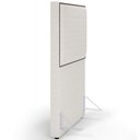 Ver imagem 7 de Cabeceira Box Solteiro Com Tachas 100 cm Vicenza L02 Bouclê Cru - Lyam Decor