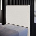 Ver imagem 3 de Cabeceira Box Solteiro Com Tachas 100 cm Vicenza L02 Bouclê Cru - Lyam Decor
