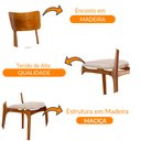 Ver imagem 4 de Conjunto 2 cadeiras de madeira Viena gold