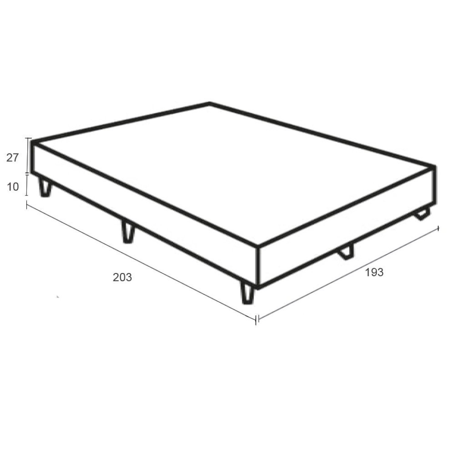 Base Box King Reforcada Itália 37X193X203Cm - 3