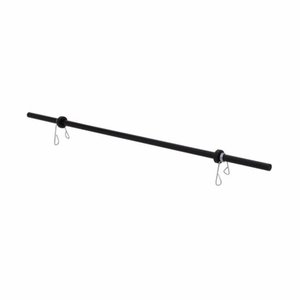 Barra Com Presilhas Musculação Funcional Body Pump - Preto