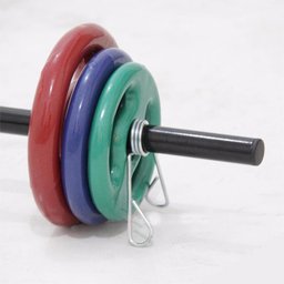 Barra Com Presilhas Musculação Funcional Body Pump - Preto - 2