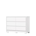 Ver imagem 4 de Cômoda 6 Gavetas com Corrediças Telescópicas Layla 130cm Branco Casa 812