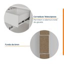 Ver imagem 7 de Mesa de Cabeceira Planejada Esquerda 2 Portas 1 Gaveta Hera CabeCasa MadeiraOriginals Branco