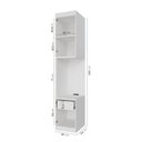 Ver imagem 3 de Mesa de Cabeceira Modular Esquerda 2 Portas 1 Gaveta Hera CabeCasa MadeiraOriginals Branco