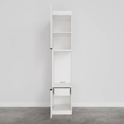 Mesa de Cabeceira Modular Esquerda 2 Portas 1 Gaveta Hera CabeCasa MadeiraMadeira - 11