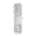 Ver imagem 3 de Mesa de Cabeceira Modular Esquerda 2 Portas 1 Gaveta Hera CabeCasa MadeiraOriginals Algodão Louro/Louro