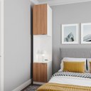 Ver imagem 1 de Mesa de Cabeceira Modular Esquerda 2 Portas 1 Gaveta Hera CabeCasa MadeiraOriginals