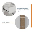 Ver imagem 7 de Mesa de Cabeceira Planejada Direita 2 Portas 1 Gaveta Hera CabeCasa MadeiraOriginals Branco