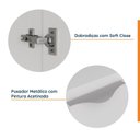Ver imagem 5 de Mesa de Cabeceira Planejada Direita 2 Portas 1 Gaveta Hera CabeCasa MadeiraOriginals Branco