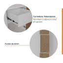 Ver imagem 7 de Mesa de Cabeceira Planejada Direita 2 Portas 1 Gaveta Hera CabeCasa MadeiraOriginals