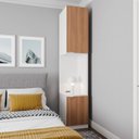 Ver imagem 2 de Mesa de Cabeceira Modular Direita 2 Portas 1 Gaveta Hera CabeCasa MadeiraOriginals