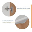 Ver imagem 5 de Mesa de Cabeceira Planejada Direita 2 Portas 1 Gaveta Hera CabeCasa MadeiraOriginals