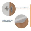 Ver imagem 5 de Mesa de Cabeceira Modular Direita 2 Portas 1 Gaveta Hera CabeCasa MadeiraOriginals